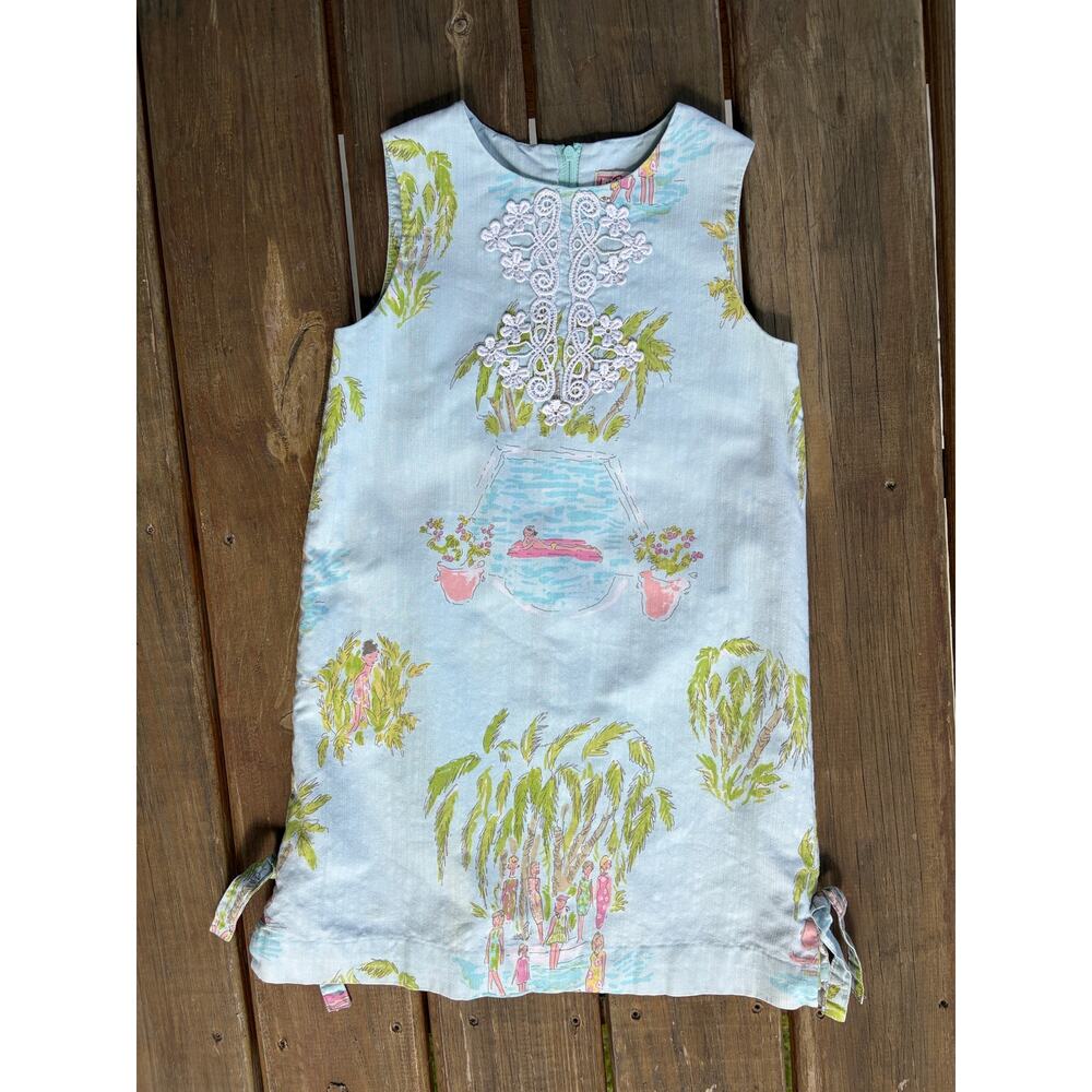 Lilly Pulitzer Originals In The Slim Girls Lace Shift Dress Size 8